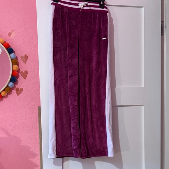 Purple and White Track Pants girls - Picture 1 of 2